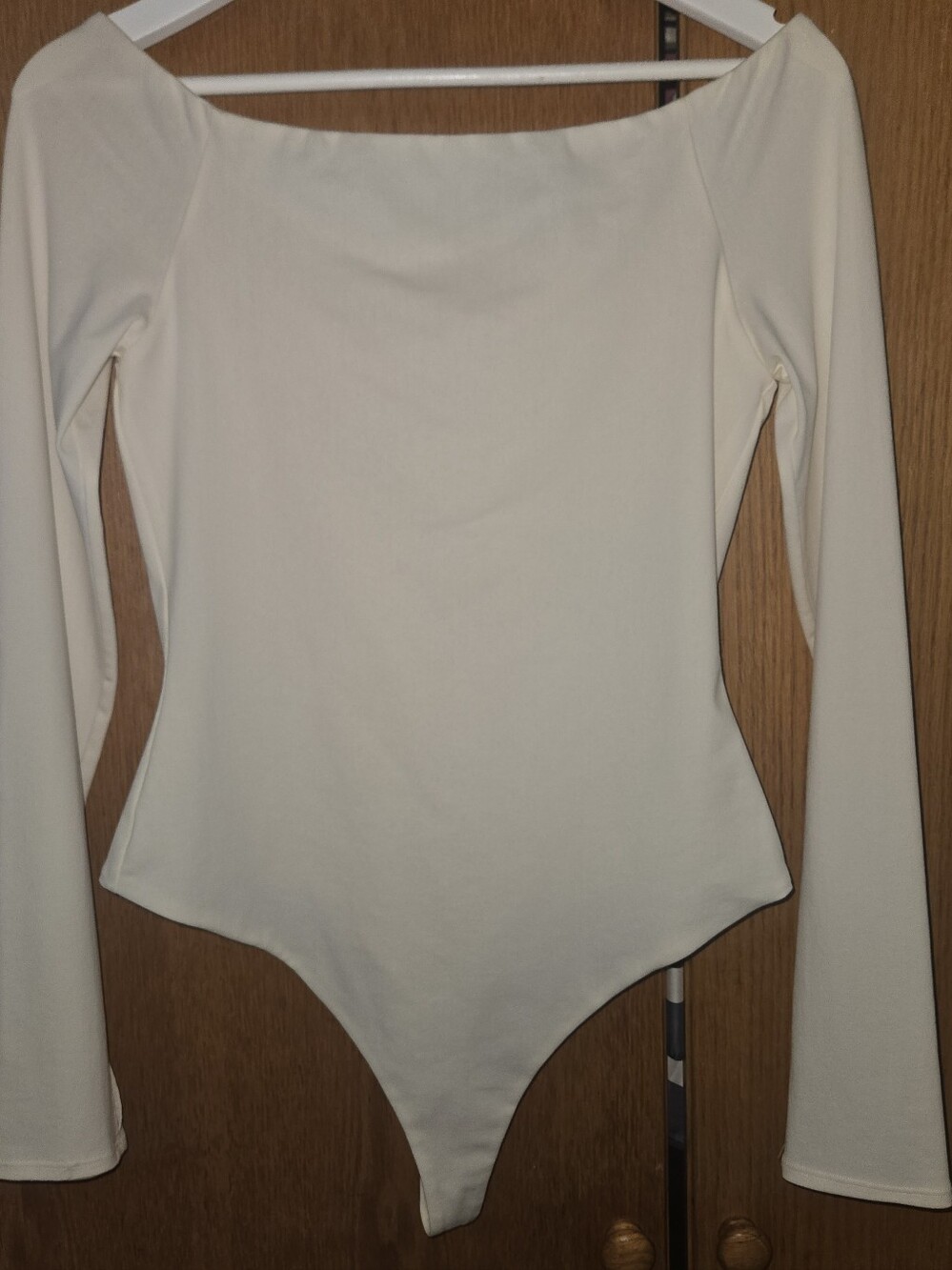 Alice + Olivia Off White Zip-Front Bodysuit